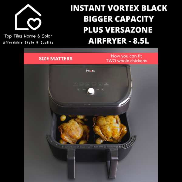 Instant Vortex Black Bigger Capacity Plus VersaZone  Airfryer - 8.5L
