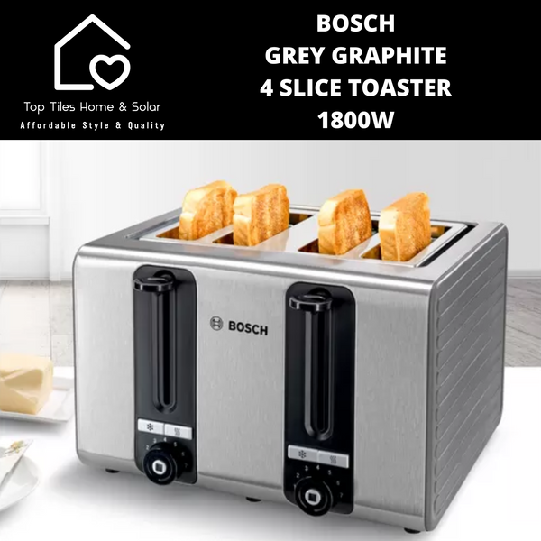 Bosch Grey Graphite 4 Slice Toaster - 1800W
