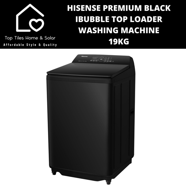 Hisense Premium Black iBubble Top Loader Washing Machine - 19kg