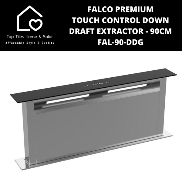 Falco Premium Touch Control Down Draft Extractor - 90cm FAL-90-DDG