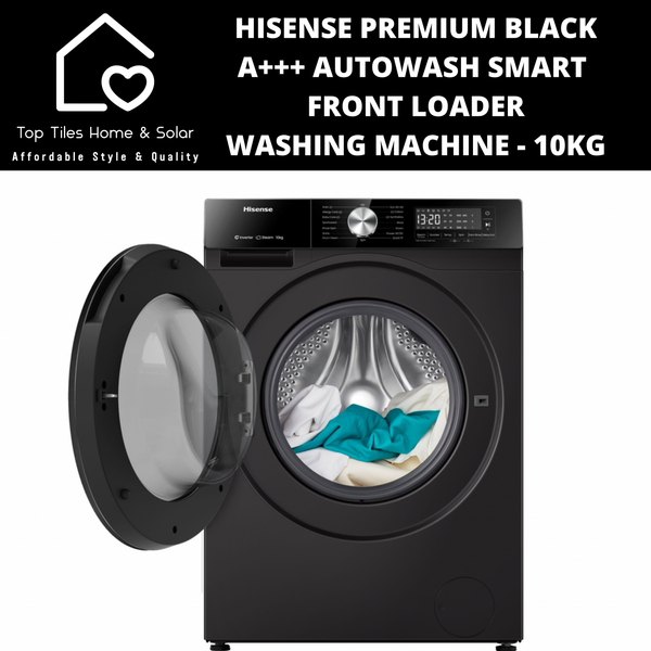 Hisense Premium Black A+++ AutoWash Smart Front Loader Washing Machine - 10kg