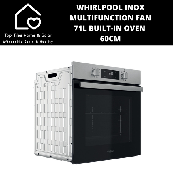 Whirlpool Inox Multifunction Fan - 71L Built-In Oven - 60cm