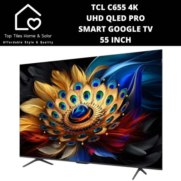 TCL C655 4K UHD QLED PRO Smart Google TV - 55 Inch