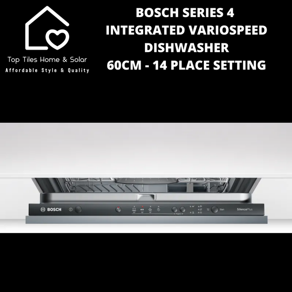 Bosch Series 4 - Integrated VarioSpeed Dishwasher - 60cm - 14 Place Setting