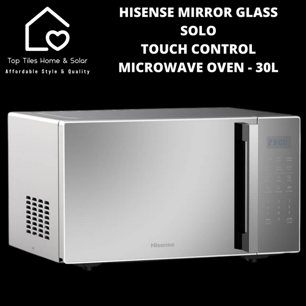 Hisense Mirror Glass Solo Touch Control Microwave Oven - 30L