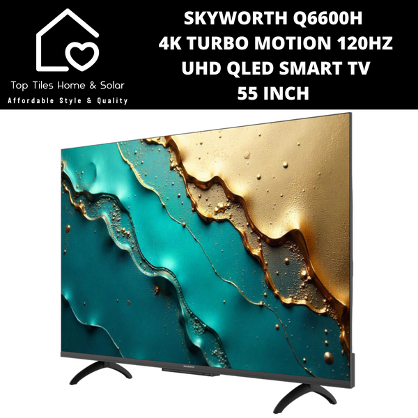 Skyworth 4K Turbo Motion 120Hz UHD QLED Smart TV - 55 Inch Q6600H