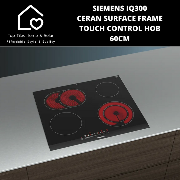 Siemens iQ300 - Ceran Surface Frame Touch Control Hob - 60cm