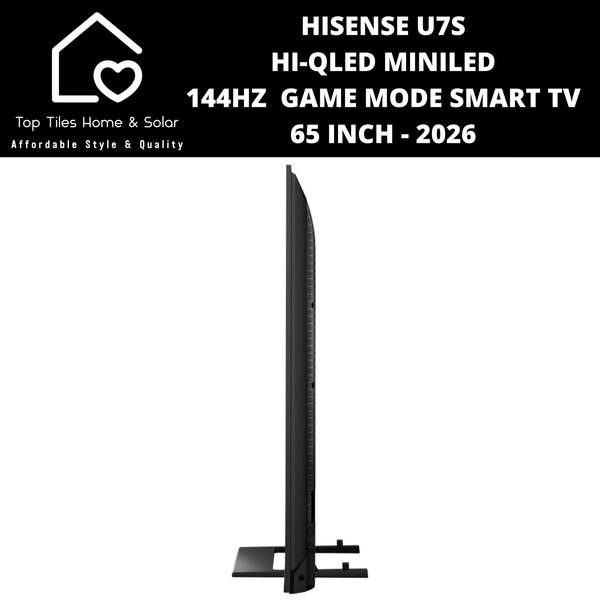 Hisense U7S Hi-QLED MiniLED 144Hz  Game Mode Smart TV - 65 Inch 2026
