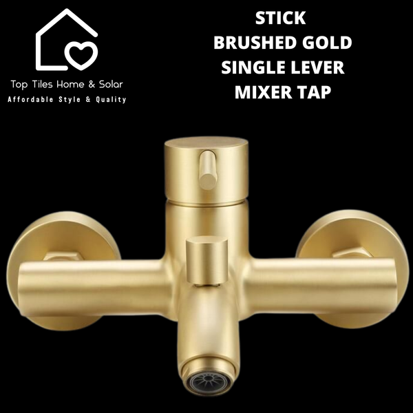 Sensea Stick Brushed Gold Single Wall Mount Bath Mixer