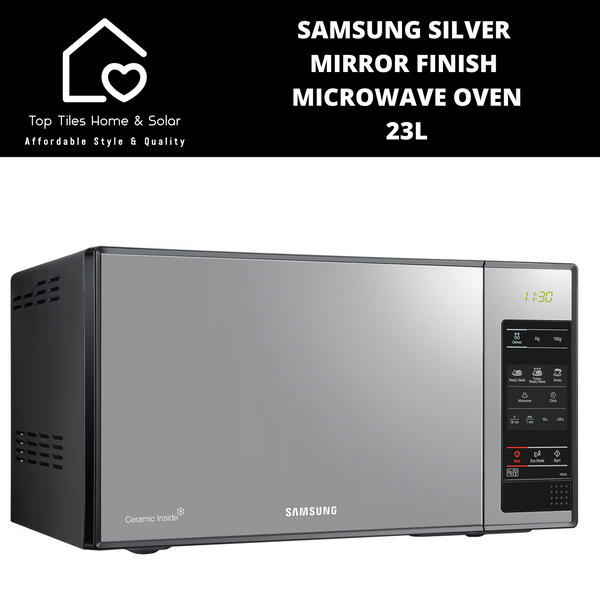 Samsung Silver Mirror Finish Microwave Oven - 23L