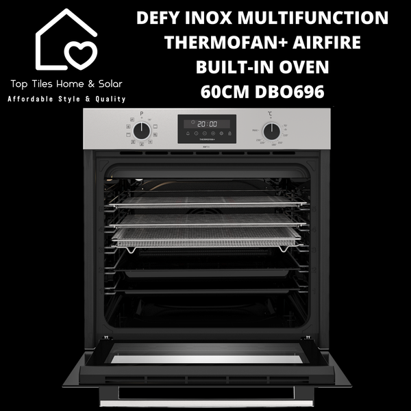 Defy Inox Multi-Function Thermofan+ AirFire Built-in Oven - 60cm DBO696