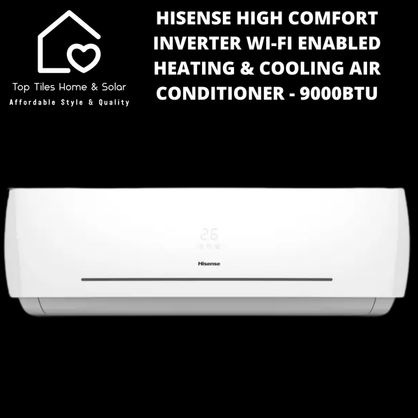 Hisense High Comfort Inverter Wi-Fi Enabled Heating & Cooling Air Conditioner - 9000BTU