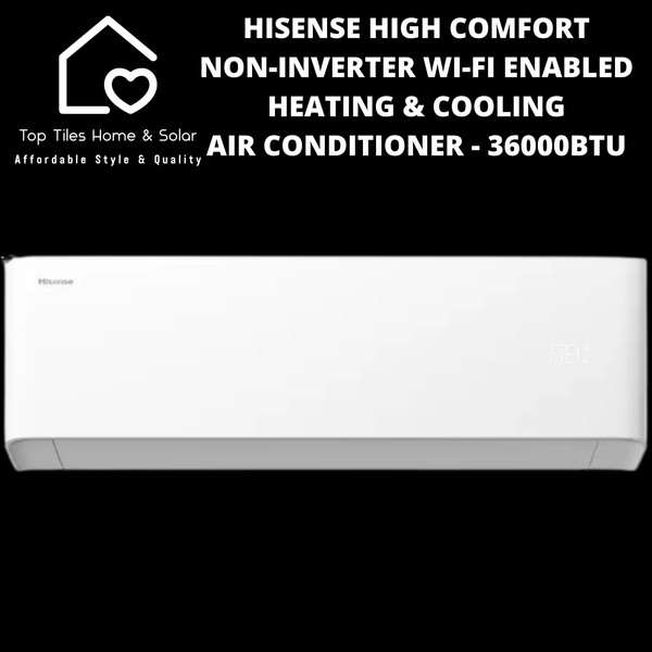 Hisense High Comfort Non-Inverter Wi-Fi Enabled Heating & Cooling Air Conditioner - 36000BTU
