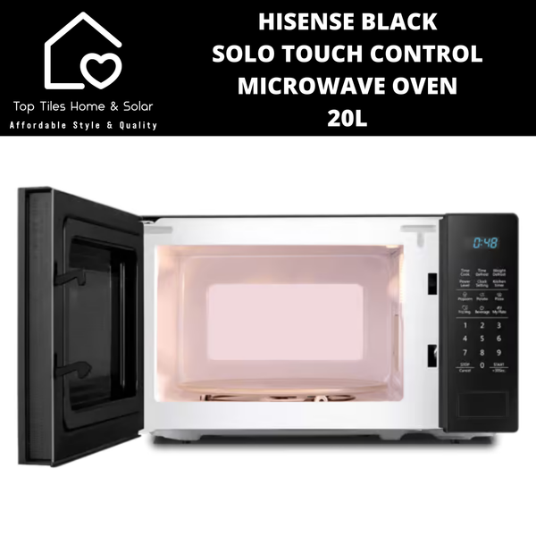 Hisense Black Solo Touch Control Microwave Oven - 20L