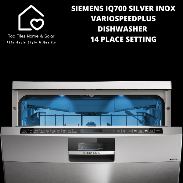 Siemens iQ700 - Silver Inox VarioSpeedPlus Dishwasher - 14 Place Setting