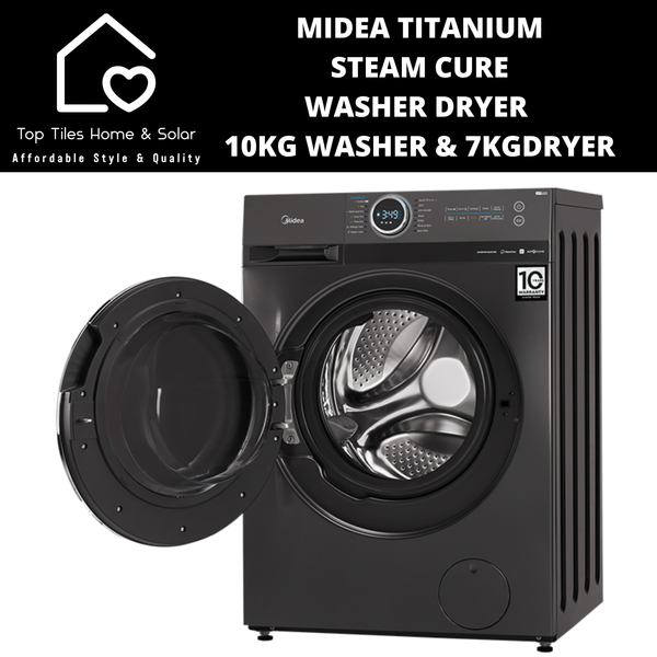 Midea Titanium Steam Cure Washer Dryer - 10/7kg Washer Dryer