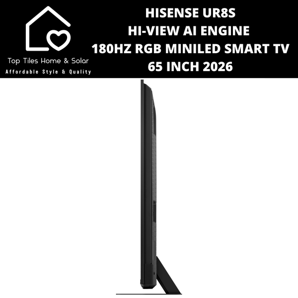 Hisense UR8S Hi-View AI Engine 180Hz RGB MiniLED Smart TV - 65 Inch 2026