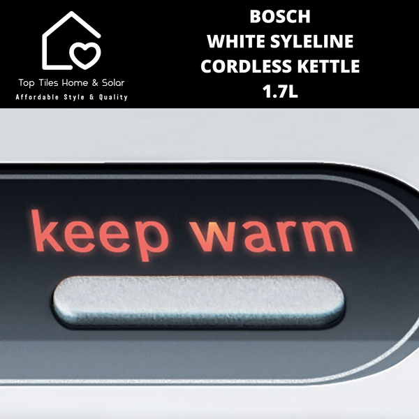 Bosch White SyleLine Cordless Kettle - 1.7L