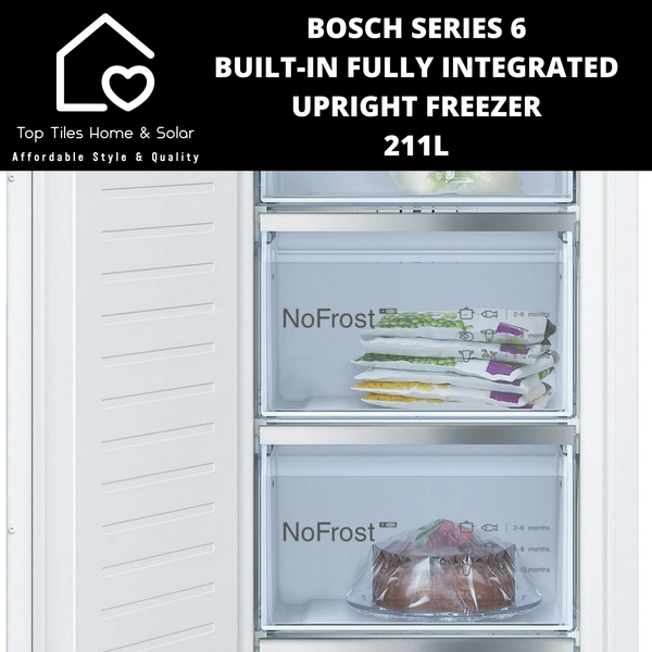 Bosch Series 6 - Built-in Fully Integrated Upright Freezer - 211L