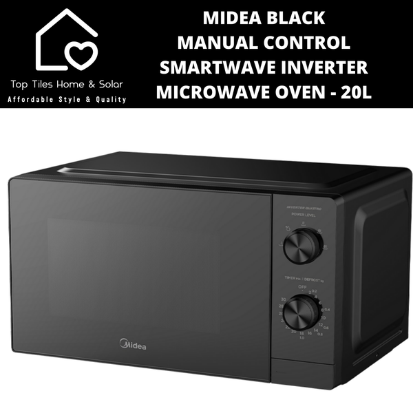 Midea Black Manual Control SmartWave Inverter Microwave Oven - 20L
