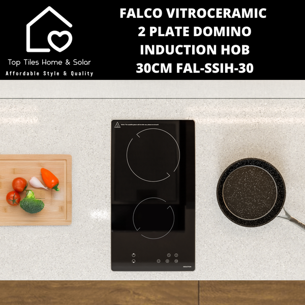 Falco Vitroceramic 2 Plate Domino Induction Hob - 30cm FAL-SSIH-30