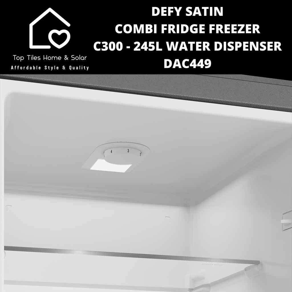 Dac449 Defy Satin Combi Fridge Freezer C300 - 245L Water Dispenser DAC449 ...