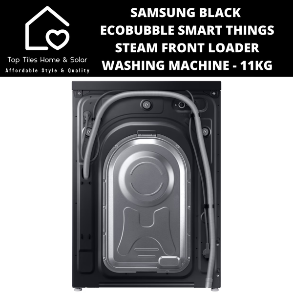 Samsung Black EcoBubble Steam Smart Things Front Loader Washing Machine - 11kg