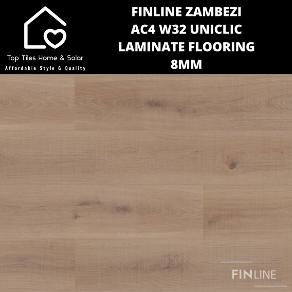 FINline Zambezi AC4 W32 UniClic Laminate Flooring - 8mm