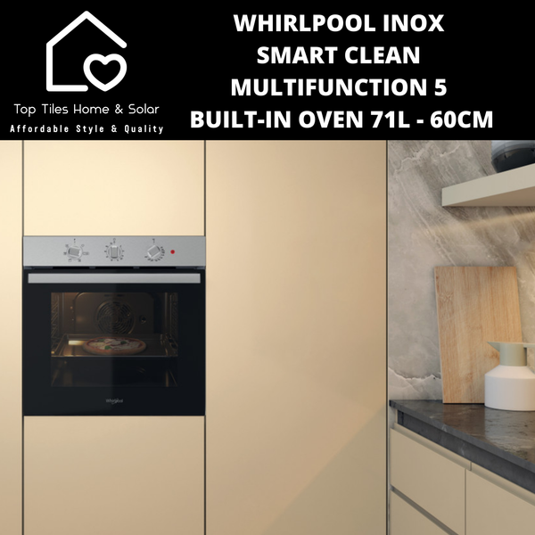 Whirlpool Inox Smart Clean Multifunction 5 Built-In Oven 71L - 60cm