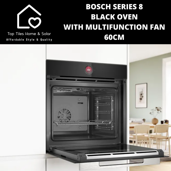 Bosch Series 8 - Black Oven with Multifunction Fan - 60cm
