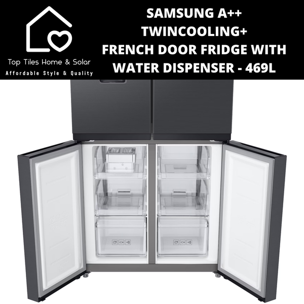Samsung A++ TwinCooling+ French Door Fridge with Water Dispenser - 469L