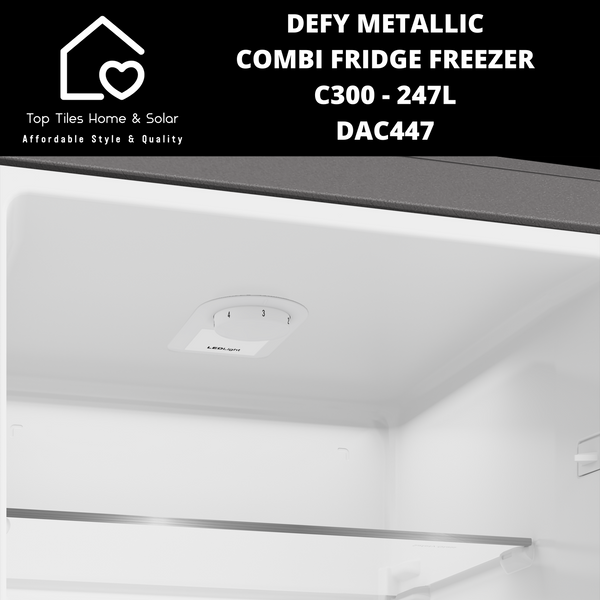 Defy Metallic Combi Fridge Freezer C300 - 247L DAC447