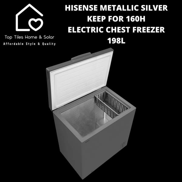 Hisense Metallic Silver Keep For 160H Electric Chest Freezer - 198L