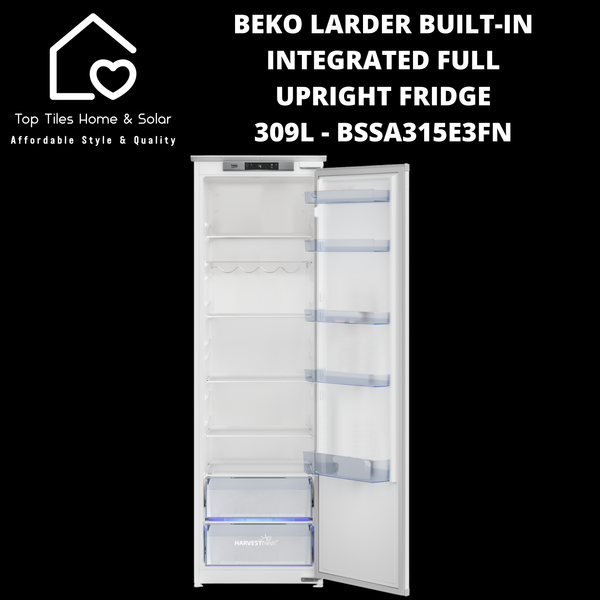 Beko Larder Built-in Integrated Full Upright Fridge - 309L BSSA315E3FN