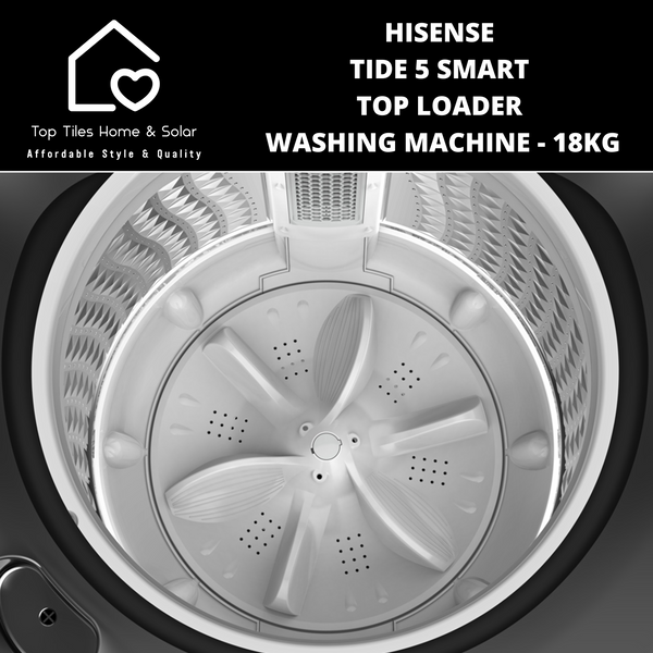 Hisense Tide 5 Smart Top Loader Washing Machine - 18kg