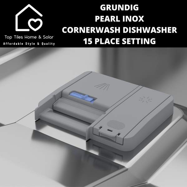 Grundig Pearl Inox CornerWash Dishwasher - 15 Place Setting