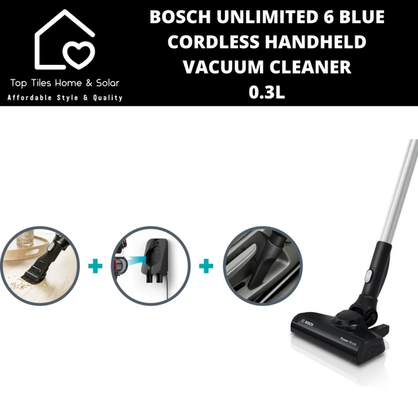 Bosch Unlimited 6 - Blue Cordless Handheld Vacuum Cleaner - 0.3L