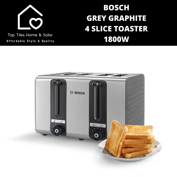 Bosch Grey Graphite 4 Slice Toaster - 1800W