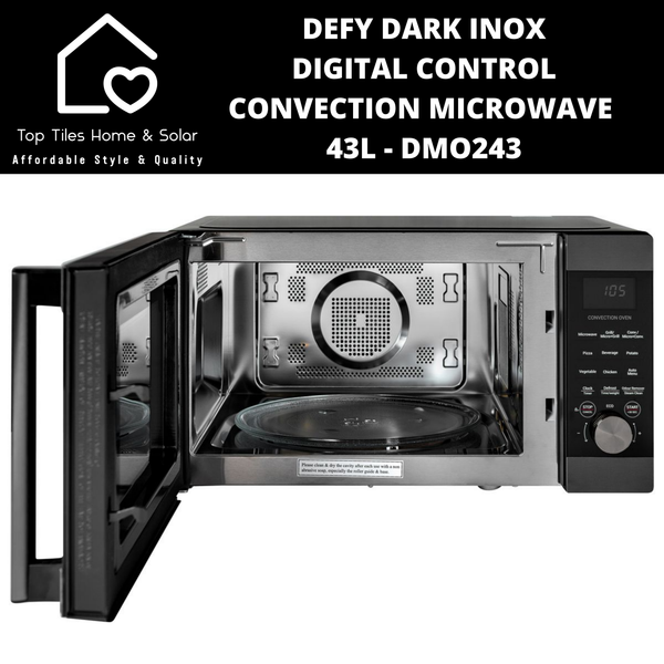Defy Dark Inox Digital Convection Microwave - 43L DMO243