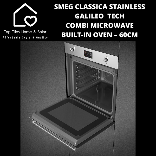 Smeg Classica Stainless Galileo Tech Combi Microwave Built-in Oven – 60cm
