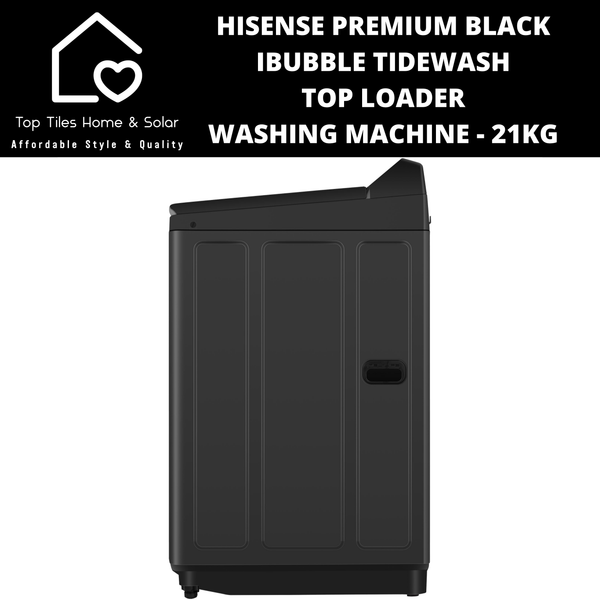 Hisense Premium Black iBubble TideWash Top Loader  Washing Machine - 21kg