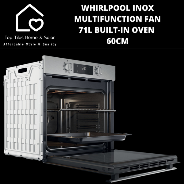 Whirlpool Inox Multifunction Fan - 71L Built-In Oven - 60cm