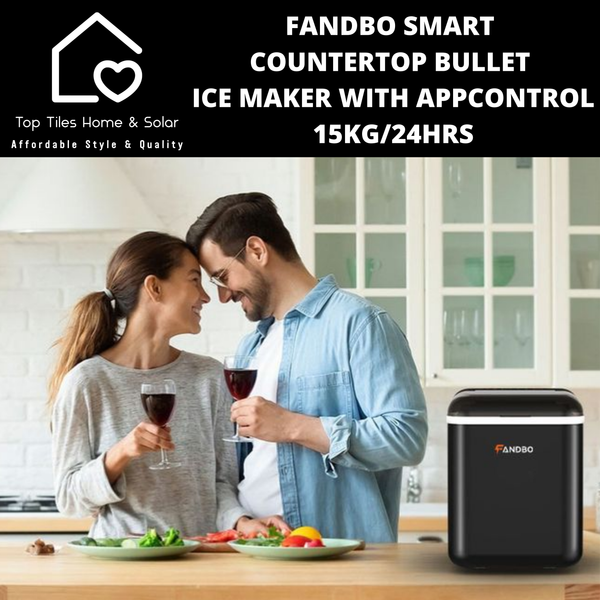 Fandbo Smart Countertop Bullet Ice Maker with AppControl - 15kg/24Hrs