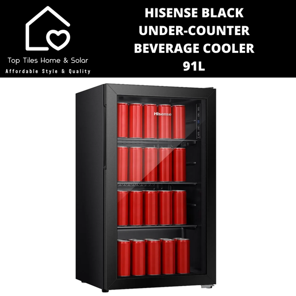 Hisense Black Under-Counter Beverage Cooler - 91L