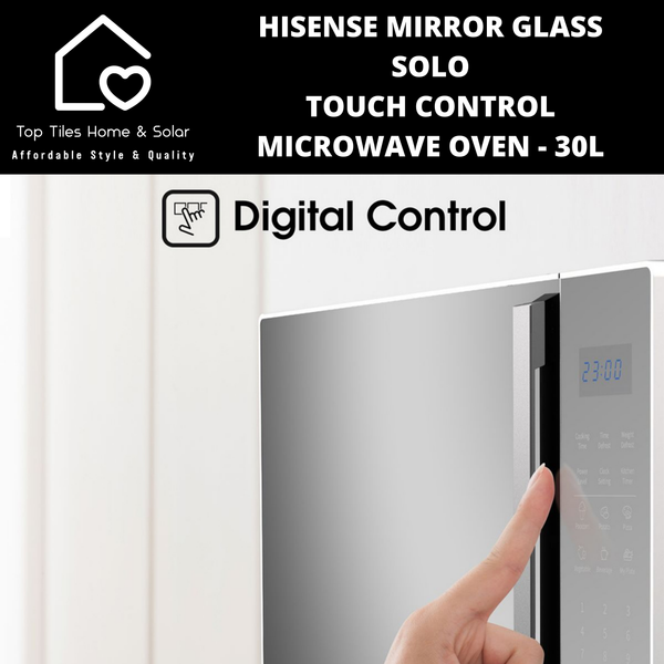 Hisense Mirror Glass Solo Touch Control Microwave Oven - 30L