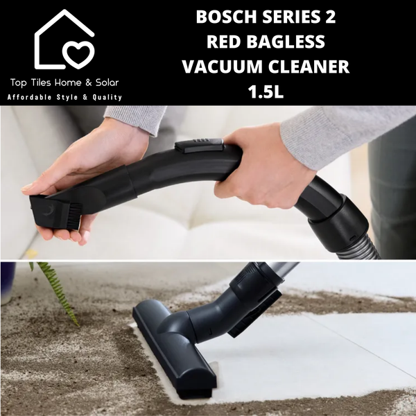 Bosch Series 2 - Red Bagless Vacuum Cleaner - 1.5L