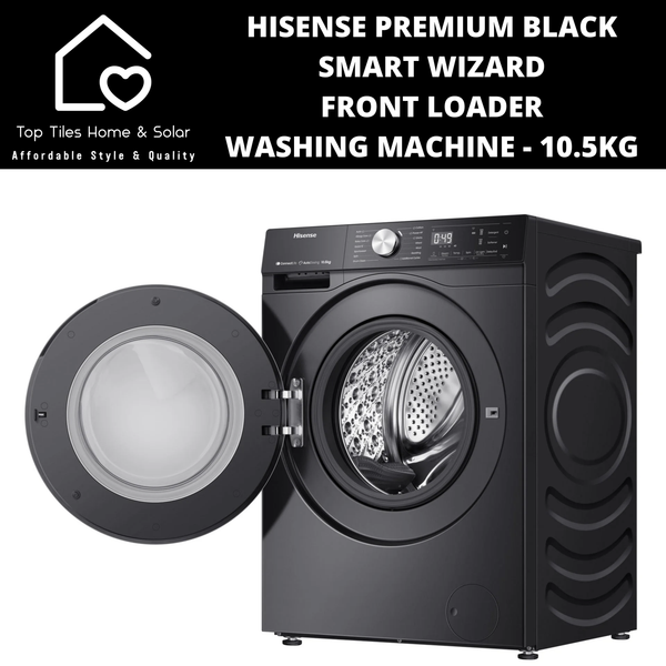 Hisense Premium Black Smart Front Loader Washing Machine - 10.5kg