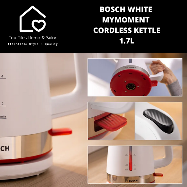 Bosch White MyMoment Cordless Kettle - 1.7L
