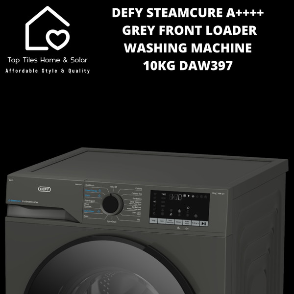 Defy SteamCure A+++ Grey Front Loader Washing Machine - 10kg DAW397