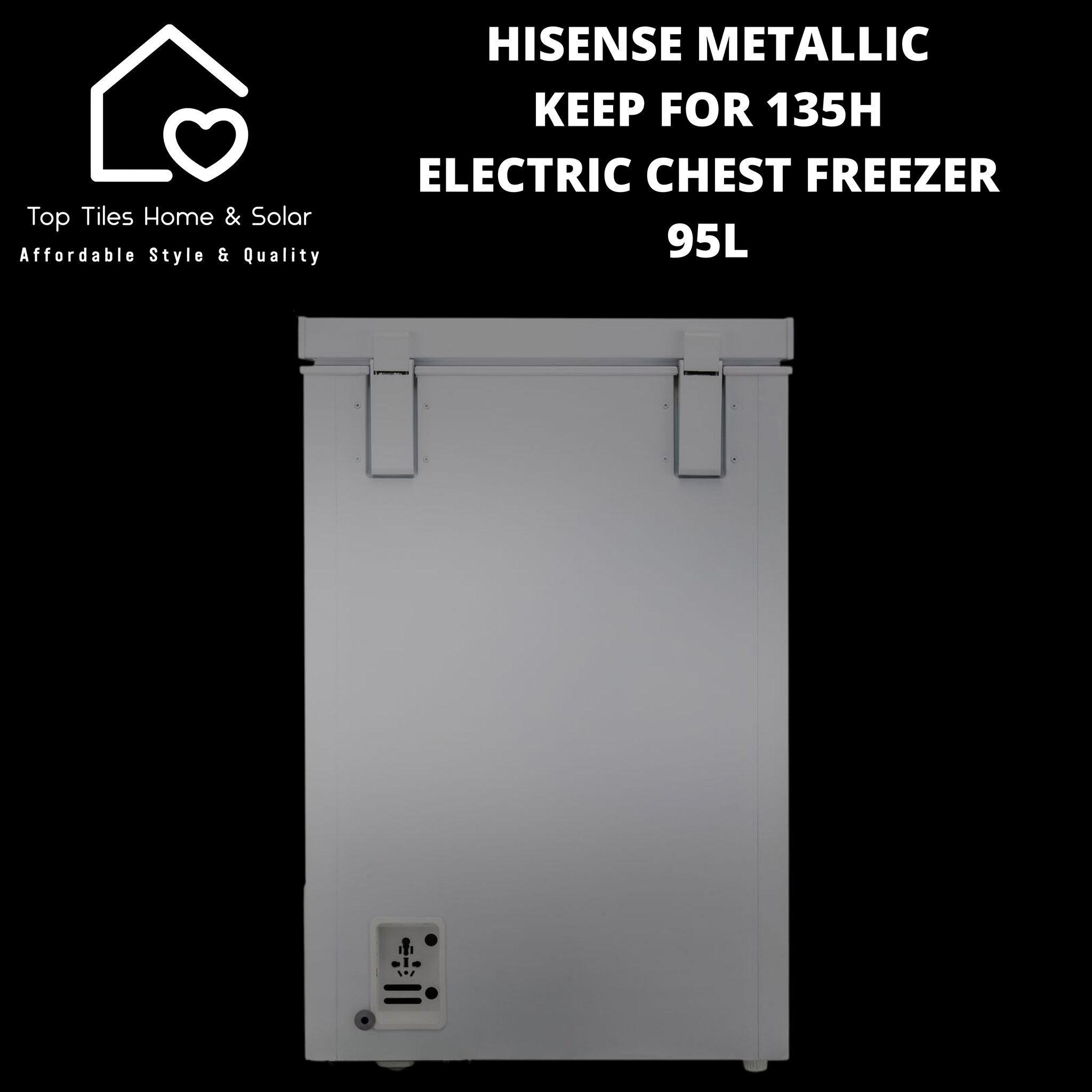 Hisense Metallic Keep For 135Hrs Electric Chest Freezer - 95L